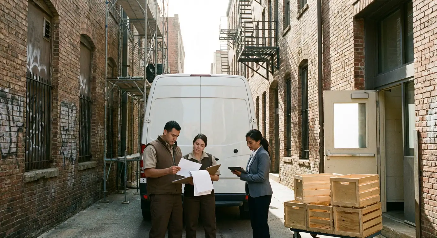 Niceville alley delivery access and clearance check