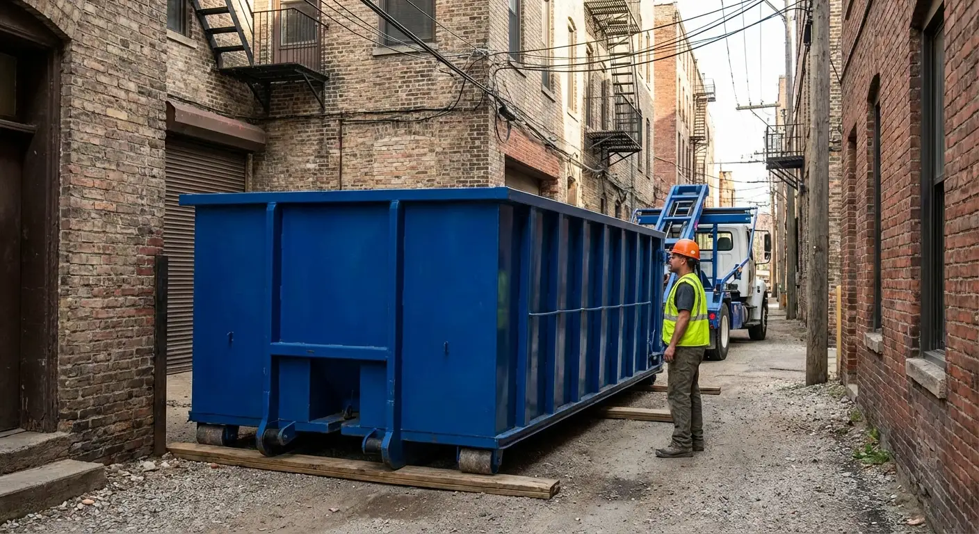 Narrow alley access challenges in Niceville