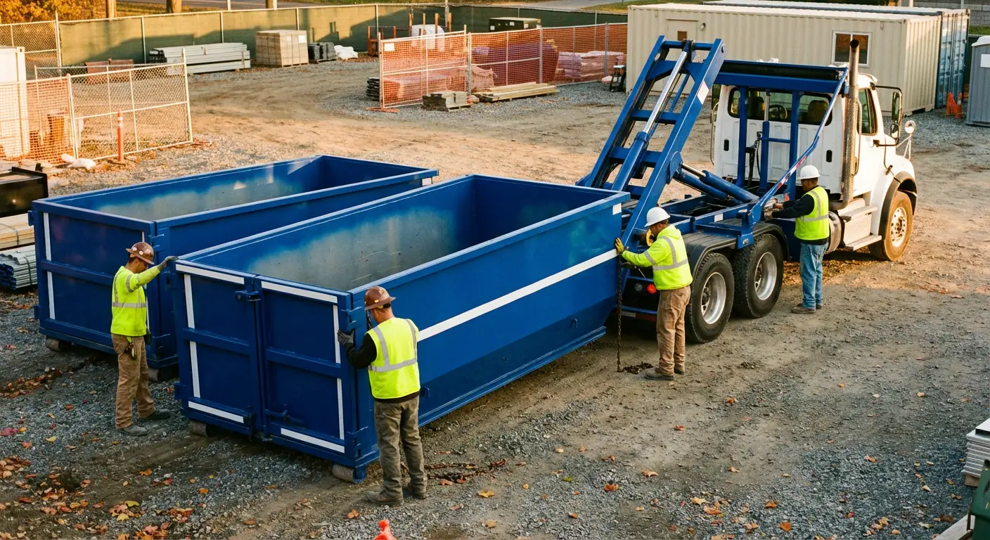 Commercial dumpster logistics and delivery truck access in Niceville, FL